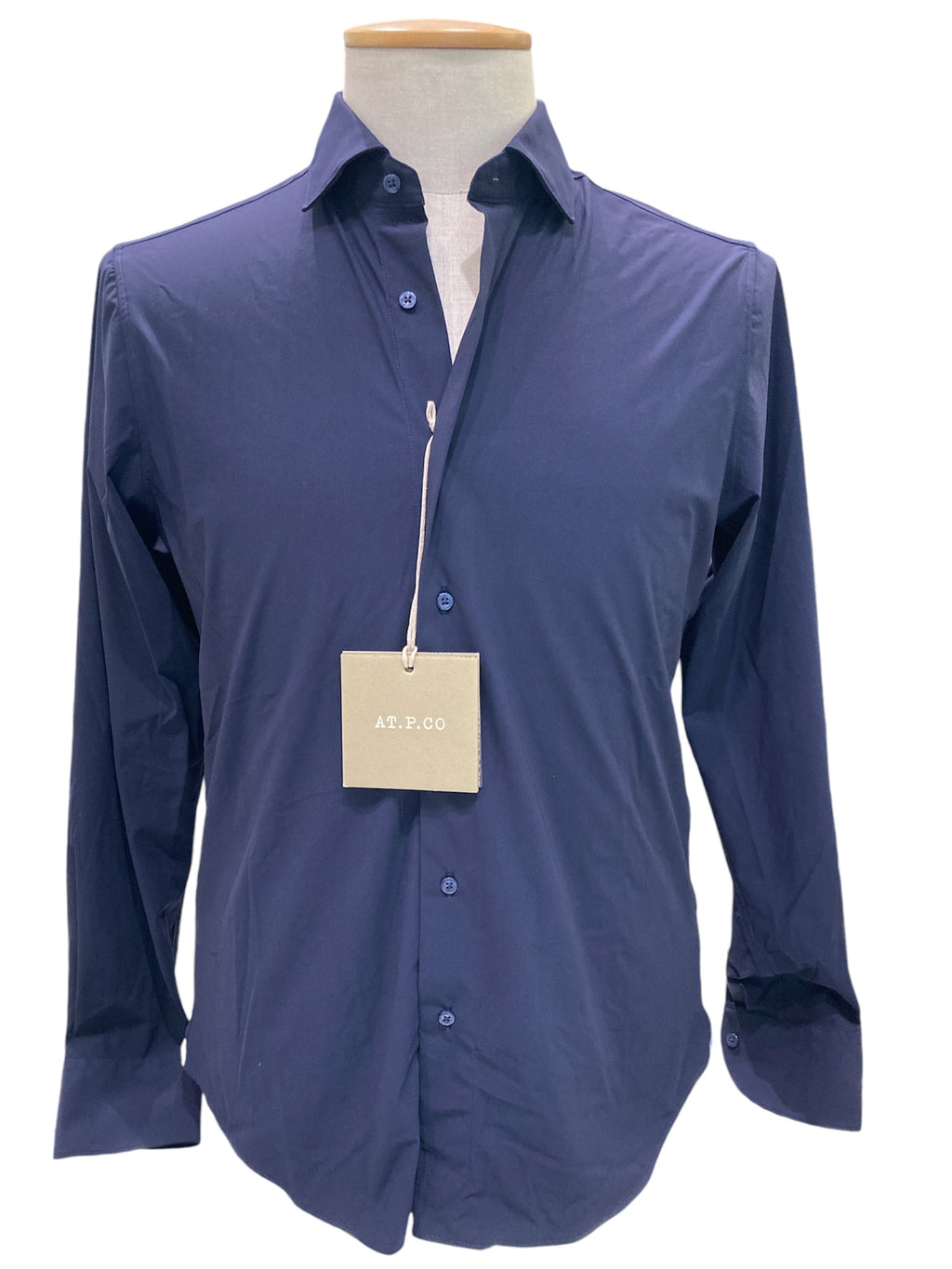 Atpco camicia blu jordan sensitive no stiro